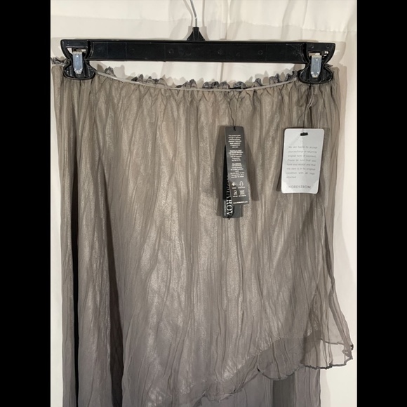 NEW Komarov *Custom Made* Chiffon Ruffle Skirt XL - Picture 3 of 12